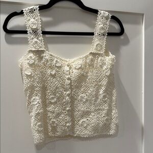 Doen heirloom crochet top